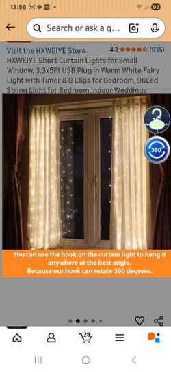 HXWEIYE short curtain lights