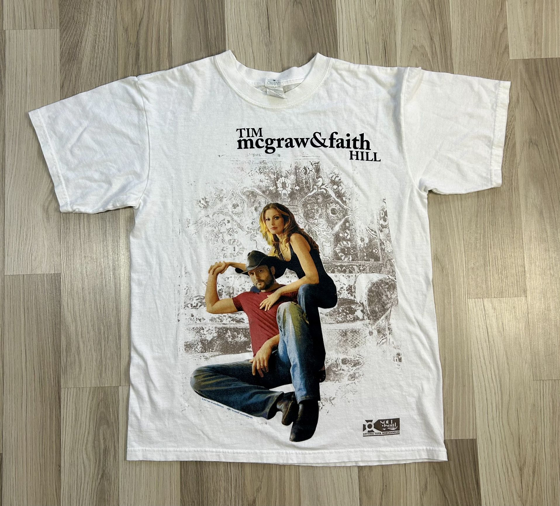 Country Music Tim McGraw & Faith Hill Soul 2 Soul 2007 Tour T-shirt Size Medium