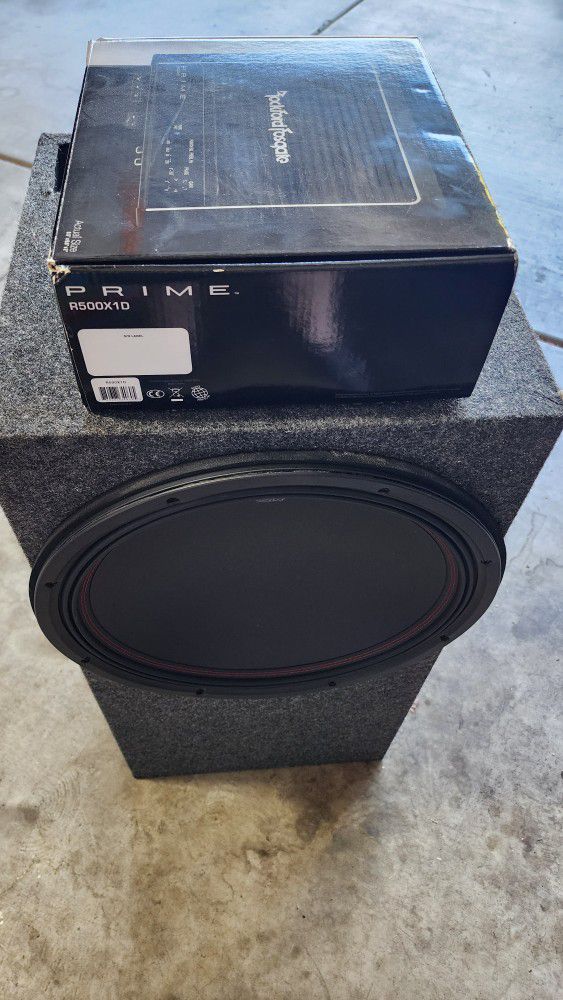 MTX 5515-44 and Rockford Fosgate R500X1D Amplifier