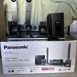 Panasonic 7pc Home Theater System Blue Ray Player