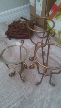 Candle Holders missing glass