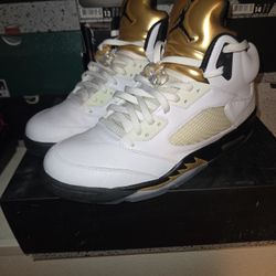 Nike Air Jordan Retro 5 Olympic Gold Sz 13