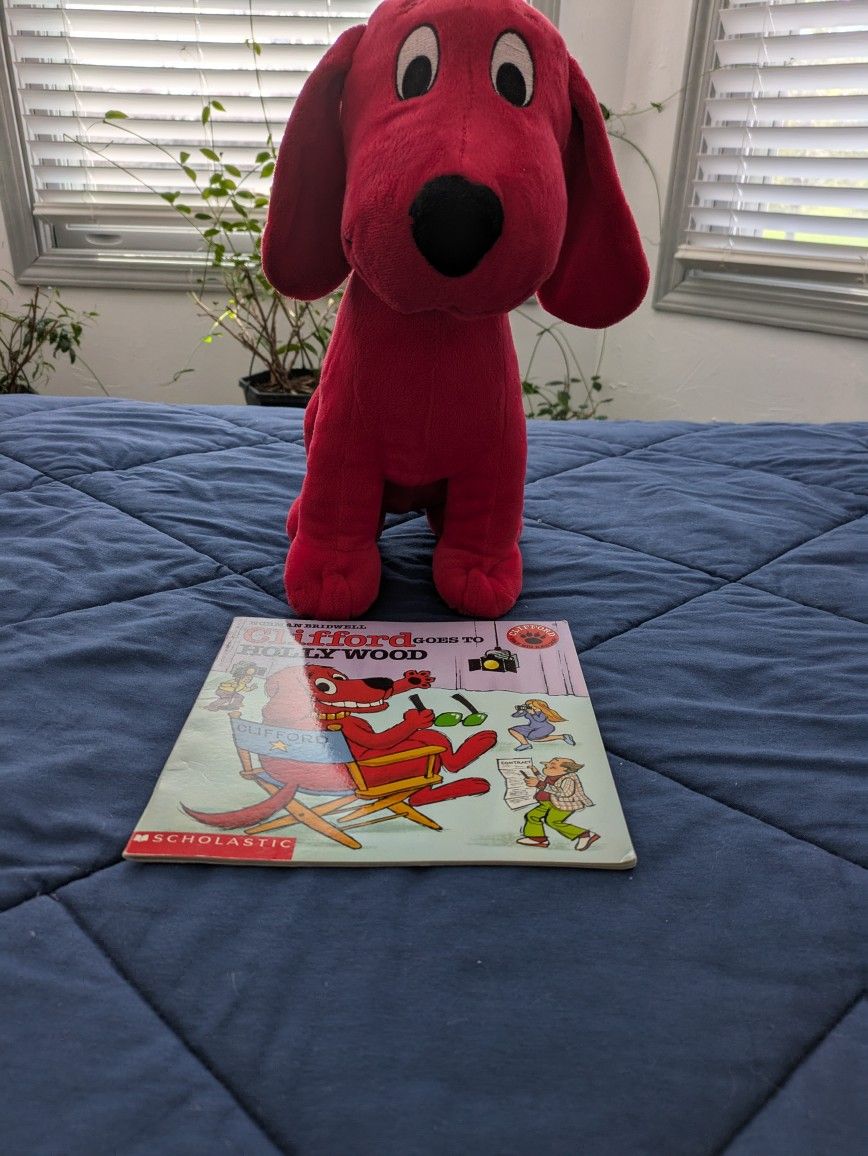 1980 Clifford Book And Stuffed Animal