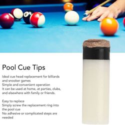 10Replacement Pool Cue Tips, 10mm Billiard Cue Tips, Pool Cue Tips, Pool Stick Tip Replacement Kit
