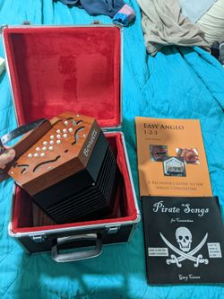 Concertina and song books