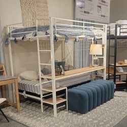 Full/twin Bunk Bed AVAILABLE Blanck & White