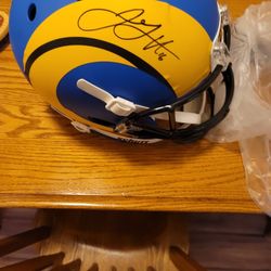 Jared Goff Signed Replica Helmet (PSA)