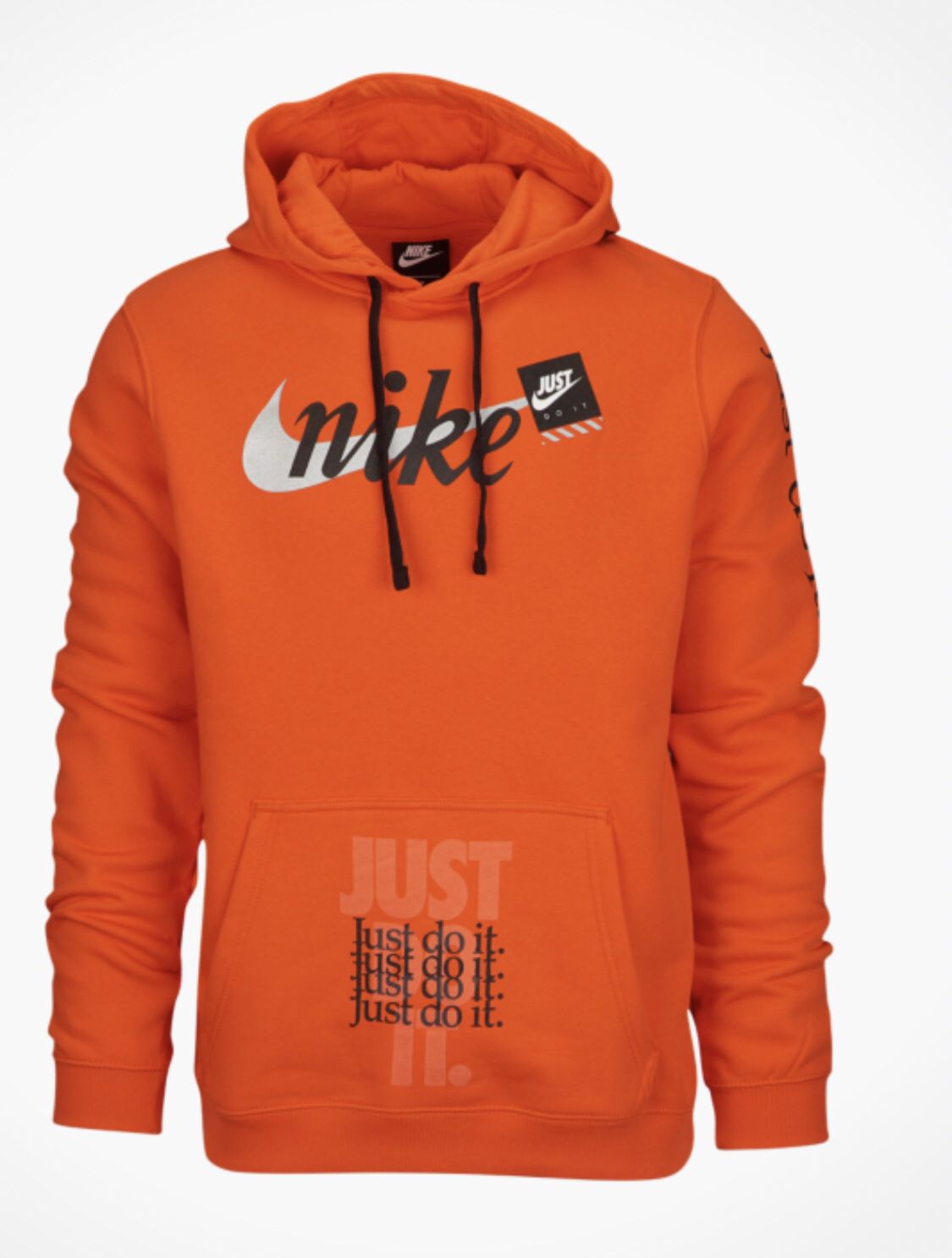 Just Do It JDI Club Hoodie Pullover Off-White Vibes Orange (Medium) for Sale in Plaines, IL - OfferUp
