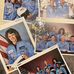 NASA challenger crew memorial memorabilia, set first release