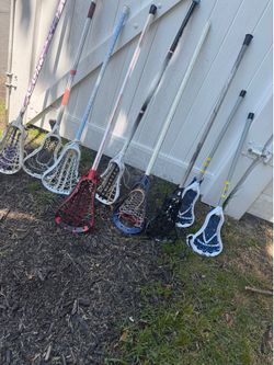 Lacross sticks and heads —-