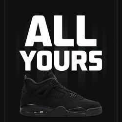 Jordan 4 Black Cats DS Sizes 8,9,10