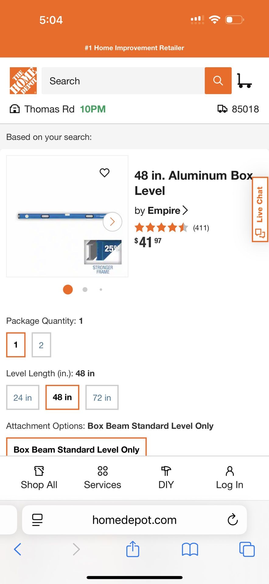 Empire Box Level 48inch