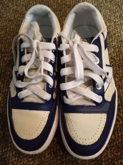 Navy and White Low-Top Sneakers