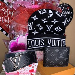 Hat Wallet And Belt Valentines Day Gift Set 
