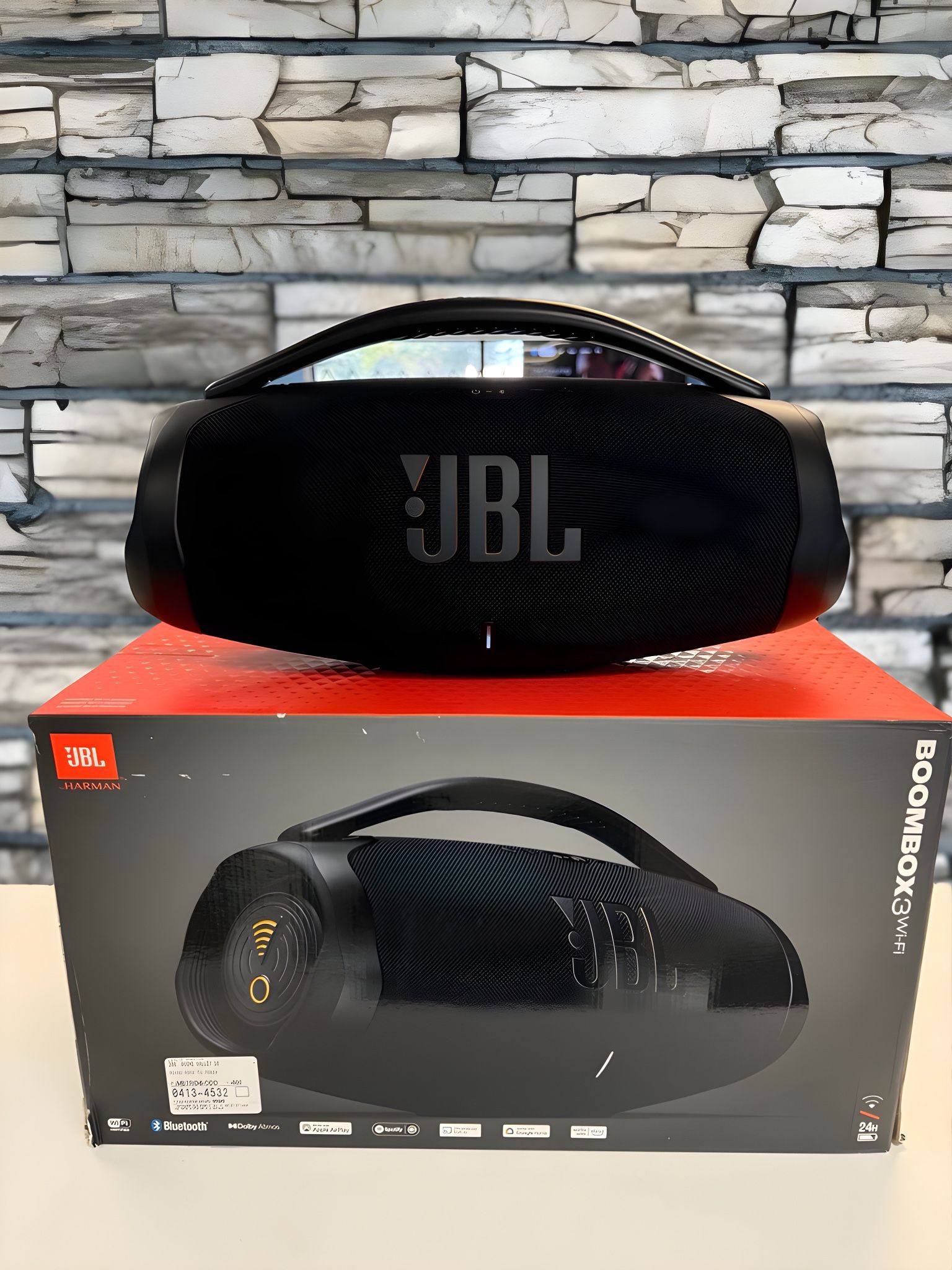 Brand New & Certified JBL Boombox 3 – Authentic, Massive Sound W Original Box + Accessories