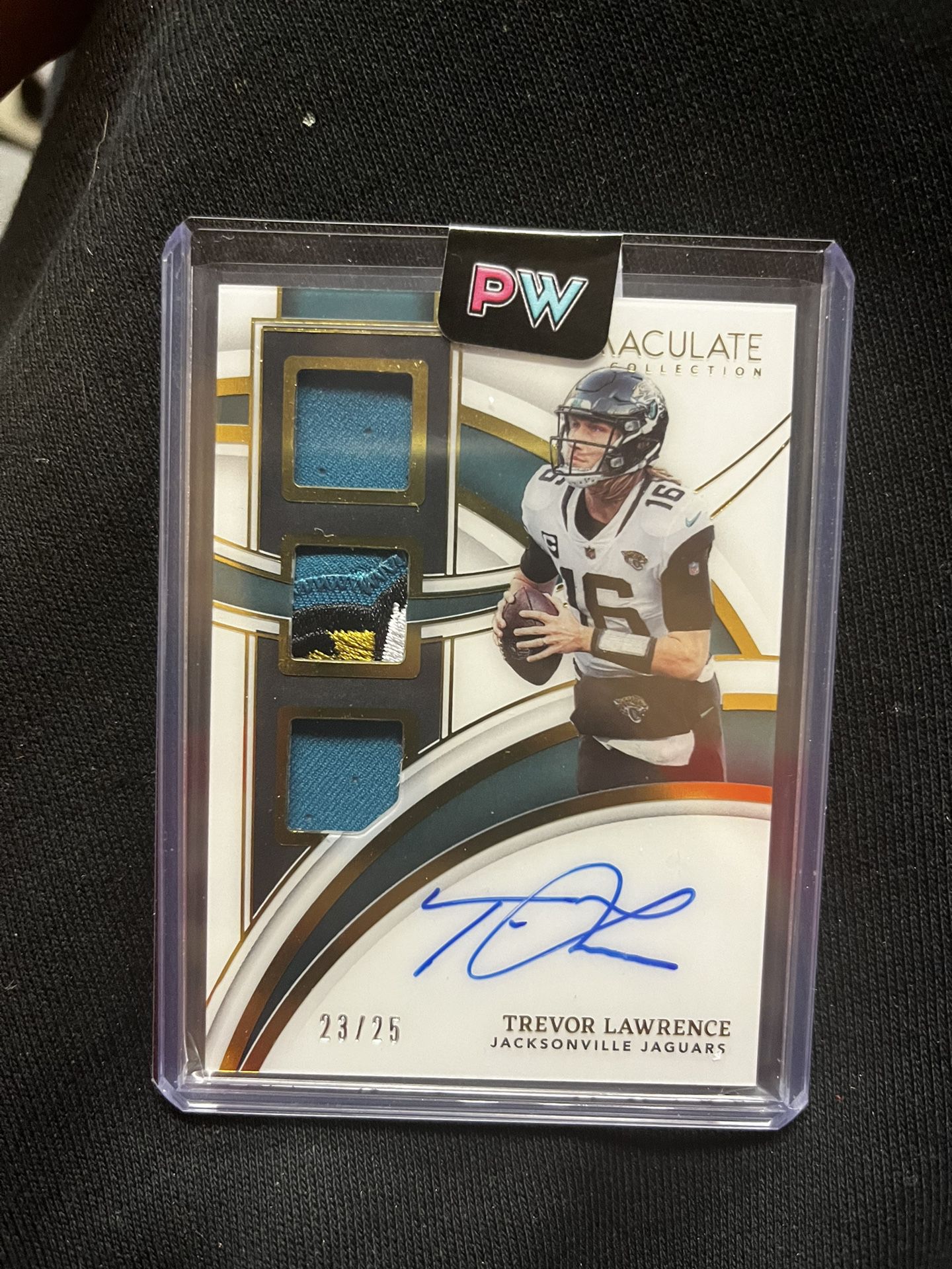 Panini Immaculate Trevor Lawrence Triple Patch On Card Auto