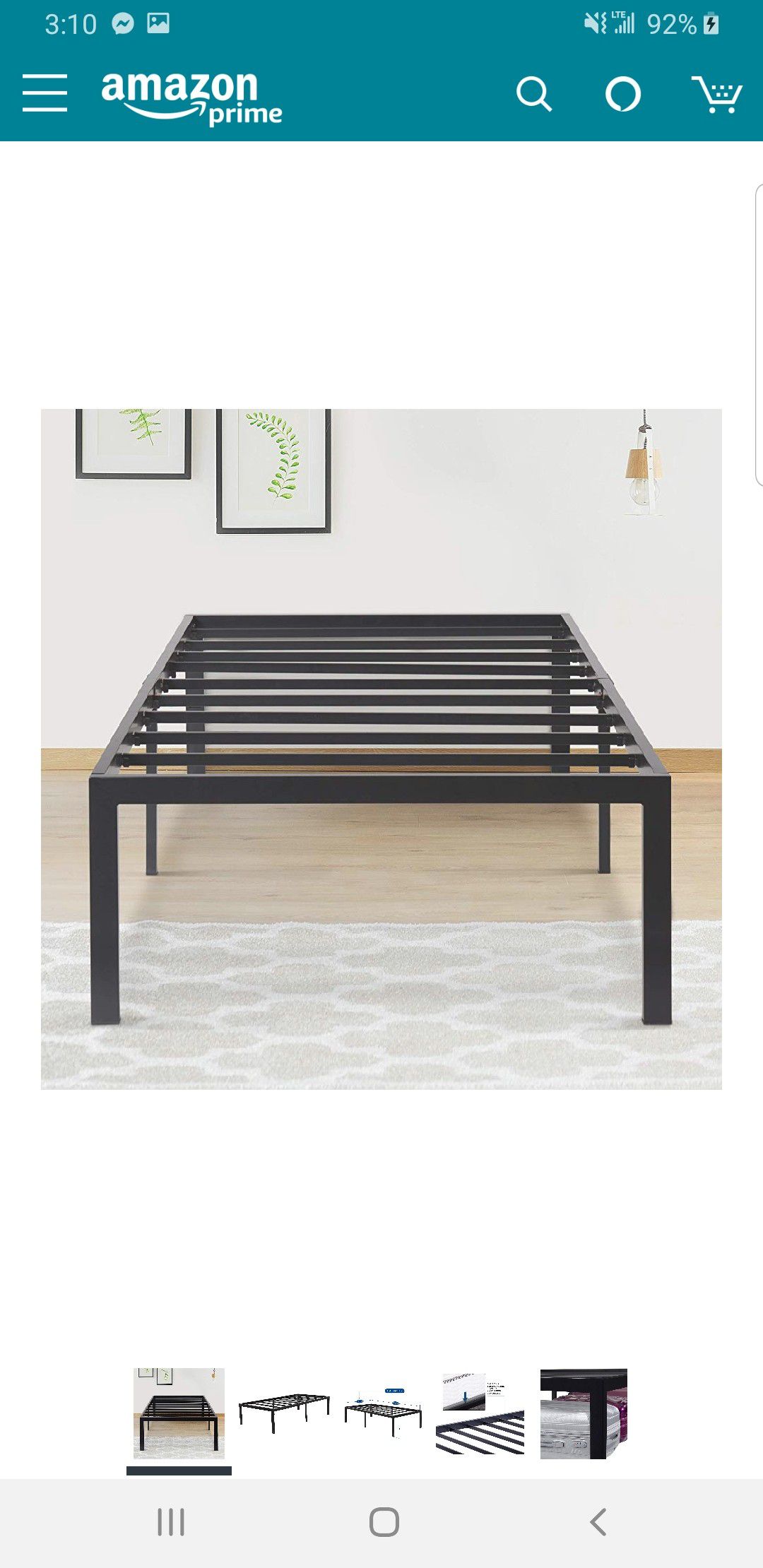 Twin size 18 in platform bed frame.. BRAND NEW..can deliver