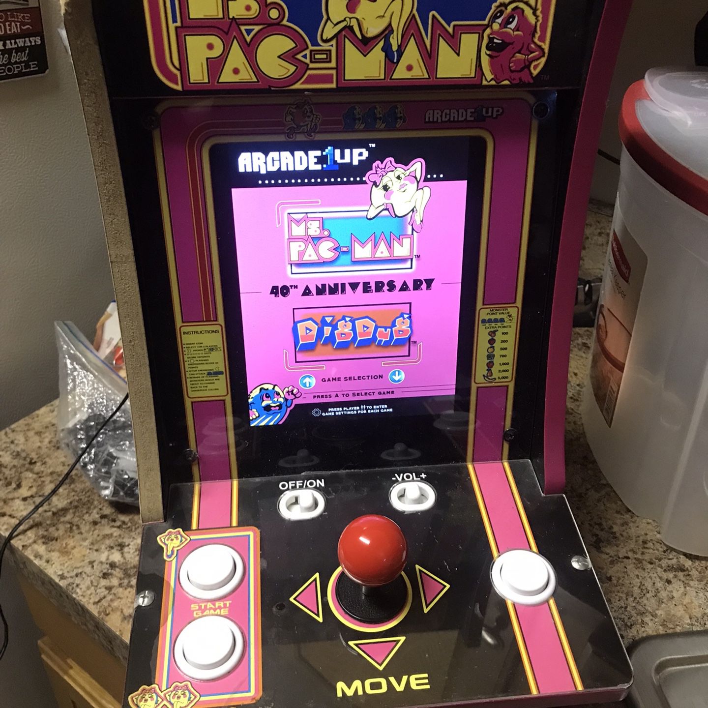 2up Arcade Ms Pac-Man And Dig Dug Limited Edition 