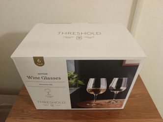 Moving Sale - Threshold Hutton Wine Glasses 6-Piece Set