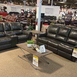 Leather Sofa And Loveseat 