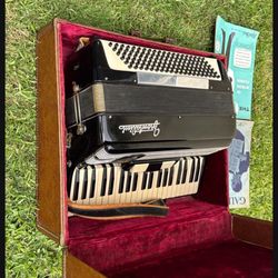 FRONTALINI .accordion with case, 120 Bass,251/5 musical 41 instrument Good Condition $450