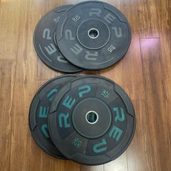 REP Olympic Bumper Plate Pairs, 25lb & 10lb