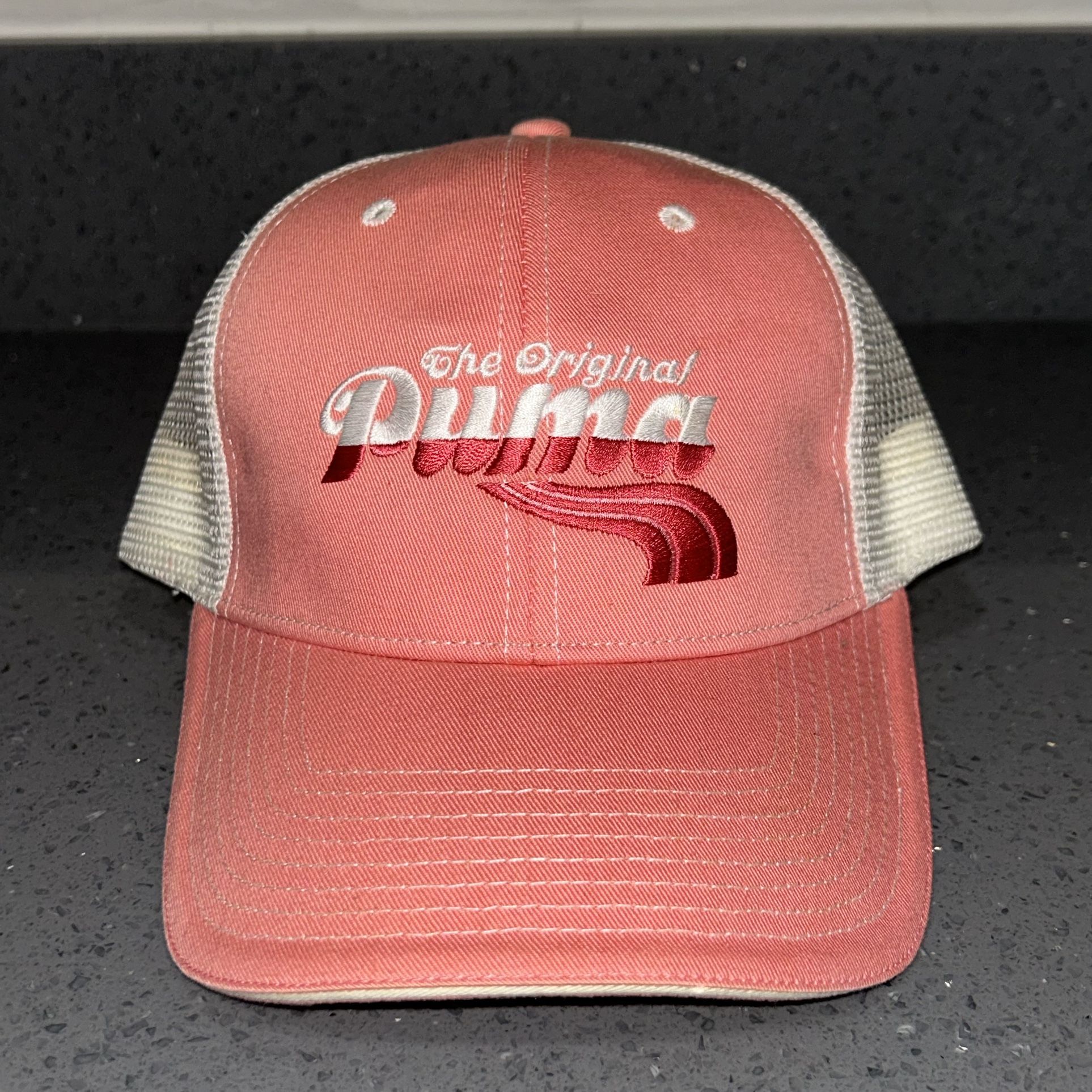 Puma Hat Cap Strapback Womens Trucker Pink Adjustable Embroidered Yoga Fitness