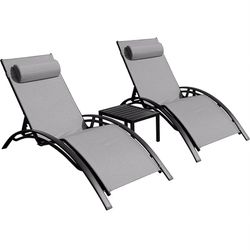 Mirsion Lounge   Chair and Side Table Set Of 3
