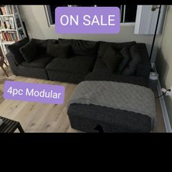 Modular Sectional Couch Sofa With Ottoman 