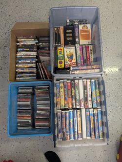 Media CDs, DVDs VHS Bundle
