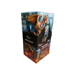 D&D Campaign Dice Tower Portable Tumbler with 7 Polyhedral Dice New in Box