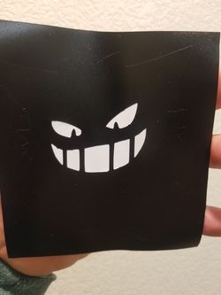 Gengar Black Vinyl Sticker Pokemon