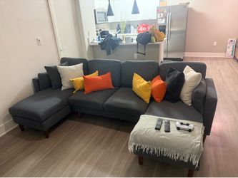 Grey/blue Couch