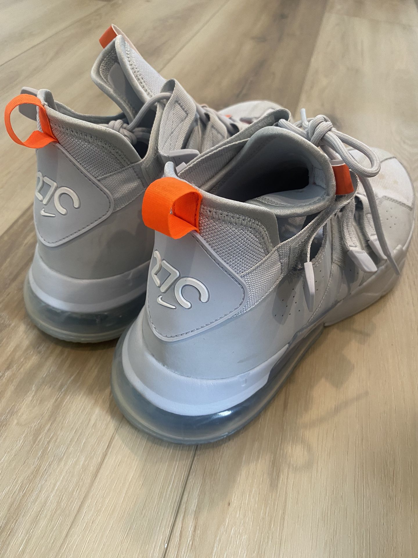 Nike Air Edge 270 Pure Platinum Orange Basketball Shoe for Sale in Midvale UT OfferUp