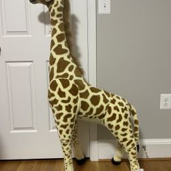 Melissa and Doug Plush Giant Giraffe Lifelike Stuffed Over 4 Feet Tall (52 inch)