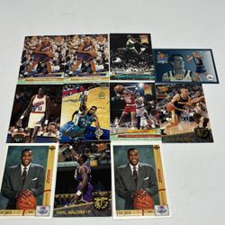 1990s NBA Mixed Lot of 11- 92-93 Fleer, Barkley, Mourning, Bol, Kemp, Hornacek