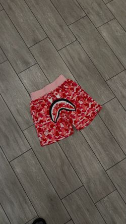 Bape pink camo shorts