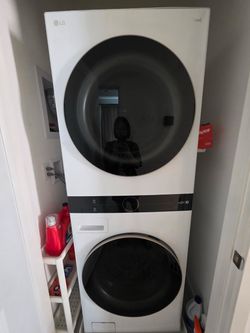 LG ThinQ washer and dryer tower