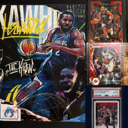 Kawhi Leonard Sports Cards Bundle + 8.5”x11” Poster