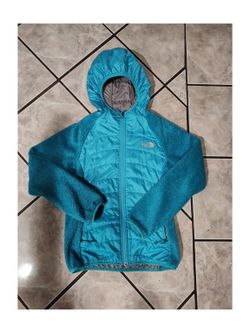Girls' The North Face Teal Hooded Jacket Size L 14/16