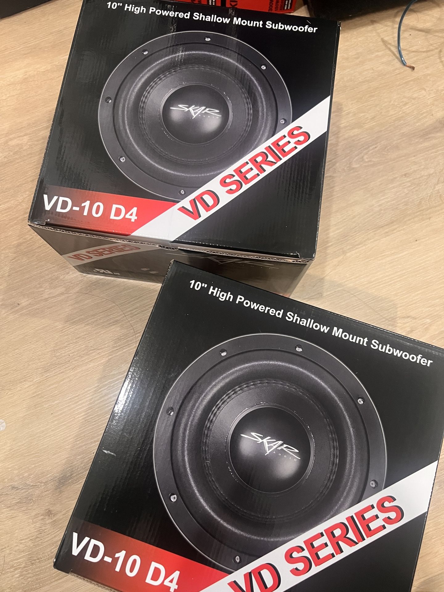 SKAR AUDIO VD-10 D4 Shallow Subwoofers (2)