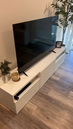White tv stand