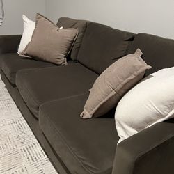 Olive Green Couch 