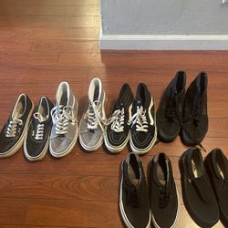 6 Pairs Of Vans  ( CHECK DESCRIPTION )