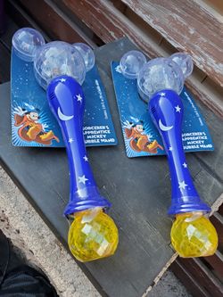 2 Disney Parks Sorcerers Apprentice Mickey Bubble Wands