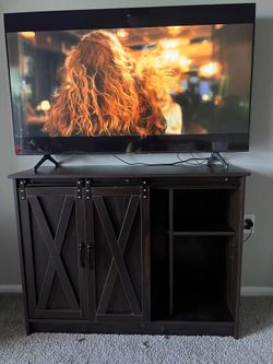 Barn Door Style TV Stand