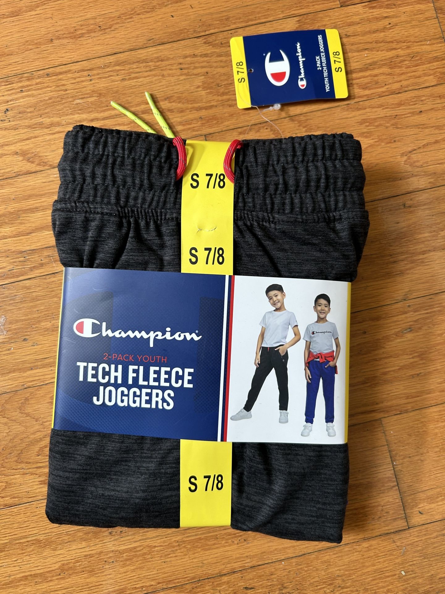 NWT Champion youth Tech Fleece Joggers 2 pack Size S 7/8