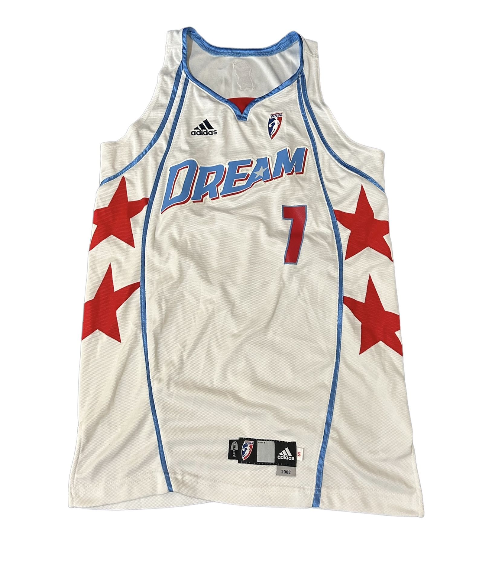 Vintage 2008 Atlanta Dream WNBA White Basketball Adidas Jersey Size Women Small