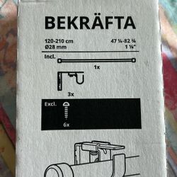 Curtain Rods size In First Picture