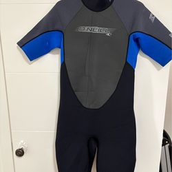 O’Neill men’s reactor 2 mm back zip short sleeve spring wetsuit large